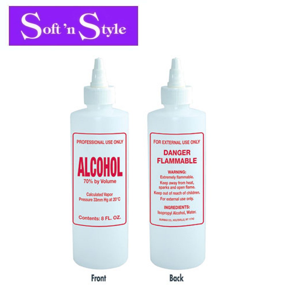 Soft 'n Style Bottle, 8 oz Imprinted Nail Solution Bottles