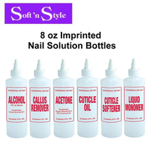 Soft 'n Style Bottle, 8 oz Imprinted Nail Solution Bottles