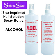 Soft 'n Style Bottle, "Alcohol" Imprinted Nail Solution Spray Bottle