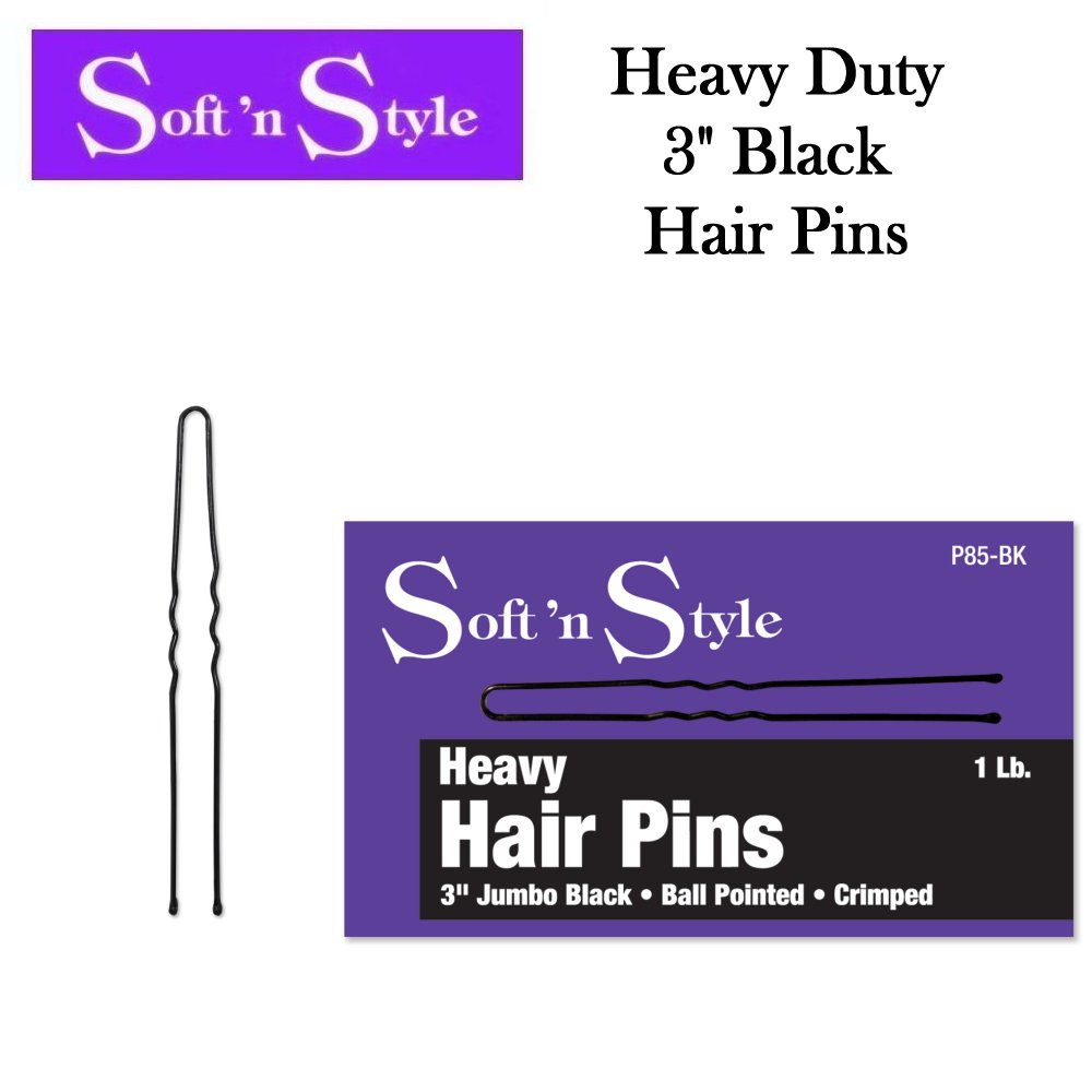 Soft 'n Style Hair Pins, 1 lb Box Heavy Duty 3