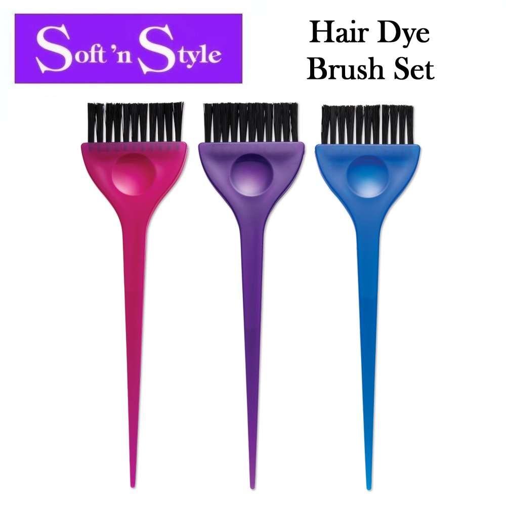 Soft 'n Style Brush, Translucent Hair Dye Brush Set (887)