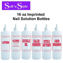 Soft 'n Style Bottle, 16 oz Imprinted Nail Solution Bottles