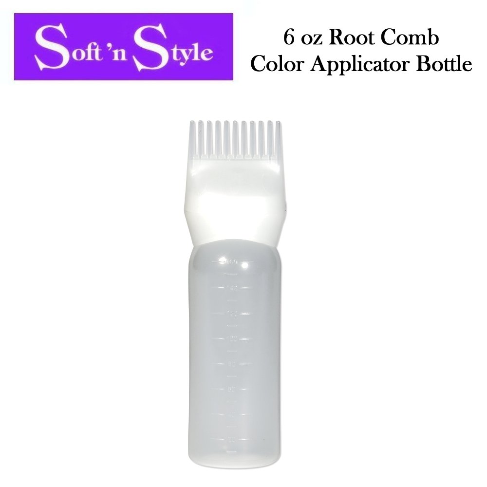 Soft 'n Style Bottle, 6 oz Root Comb Color Applicator Bottle (B104)