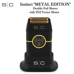 SC Instinct "Metal" Double Foil Shaver, Black