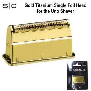 SC Replacement Gold Titanium Single Foil Head for the Uno Shaver (SCUNORF)