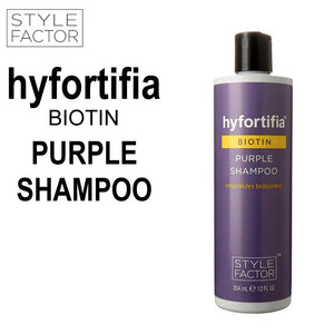 Style Factor Hyfortifia Biotin Purple Shampoo, 12 oz