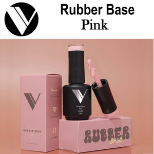 V Beauty Pure Rubber Base - Pink, 0.5 oz
