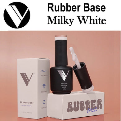 V Beauty Pure Rubber Base - Milky White, 0.5 oz