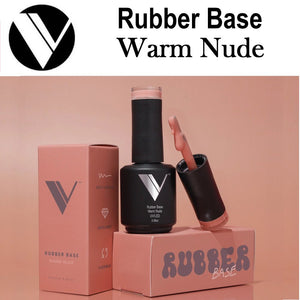 V Beauty Pure Rubber Base - Warm Nude, 0.5 oz