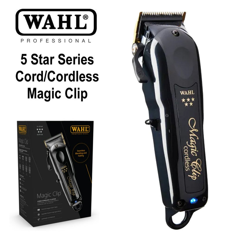 WAHL MagicClip Clipper&Detailer ブラック@,7@ WAHL PROFESSIONAL Cordless Barber Combo, Magic Clip and Detailer