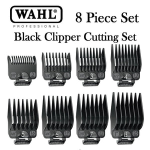 Wahl Black Clipper Cutting Guides - 8 Piece Set