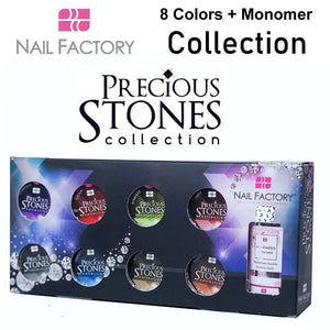 Nail Factory Acrylic Collection "Precious Stones Collection" (8 colors + monomer)