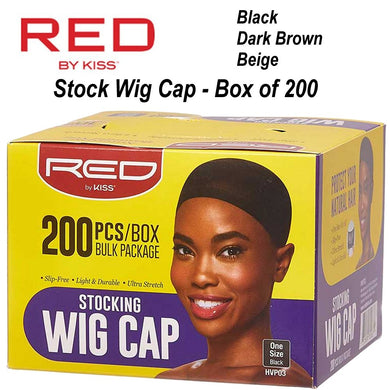 Red by Kiss Stocking Wig Cap - Box of 200