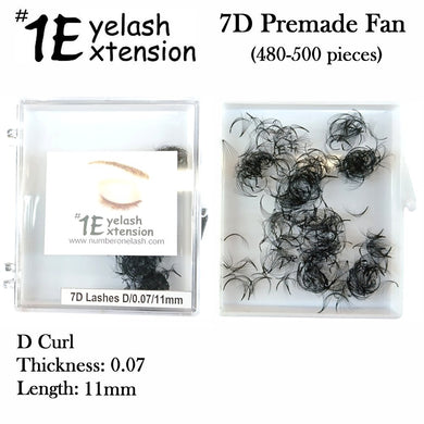 #1 Eyelash 7D Premade Fan, 