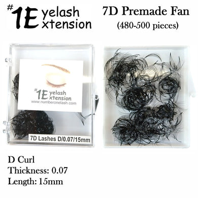 #1 Eyelash 7D Premade Fan, 