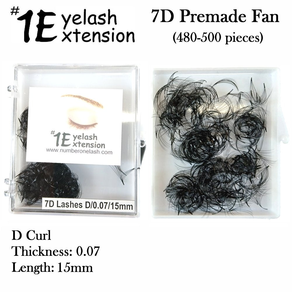 #1 Eyelash 7D Premade Fan, 