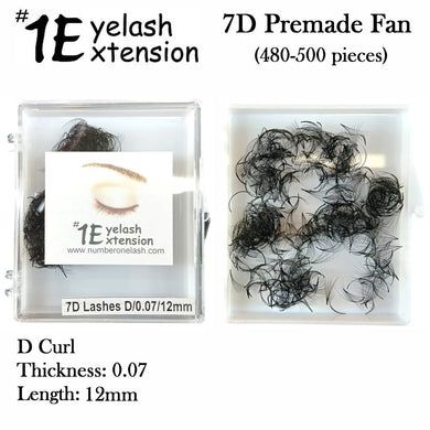 #1 Eyelash 7D Premade Fan, 