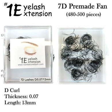 #1 Eyelash 7D Premade Fan, 