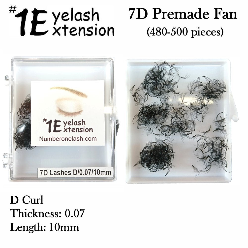 #1 Eyelash 7D Premade Fan, 