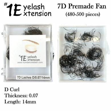 #1 Eyelash 7D Premade Fan, 