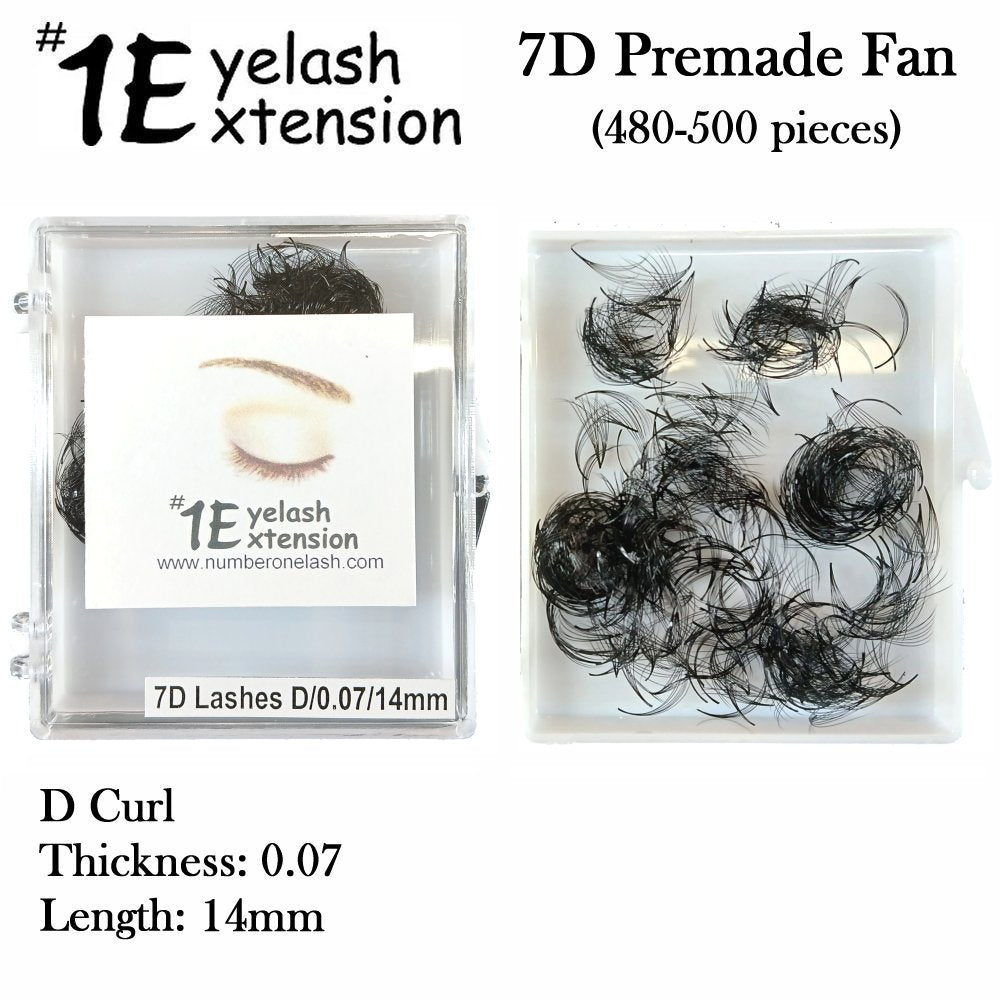 #1 Eyelash 7D Premade Fan, 