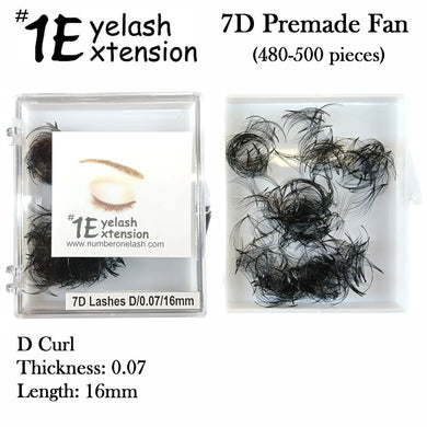 #1 Eyelash 7D Premade Fan, 