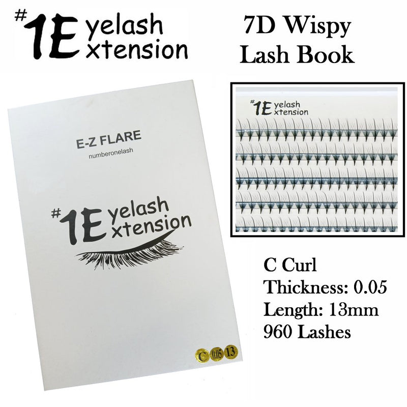 1 Eyelash 7D Wispy Lash Book, 