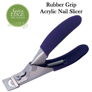 Satin Edge Rubber Grip Acrylic Nail Slicer (SE-2024)