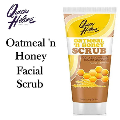 Queen Helene Oatmeal 'n Honey Scrub, Facial Scrub 6oz