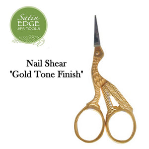 Satin Edge Nail Shear - "Gold Tone Finish" (SE-2148)