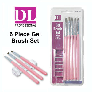 DL Professional Gel 6 Piece Brush Set (DL-C316)