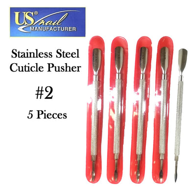 US Nail Cuticle Pusher & Cleaner (#2 Red)