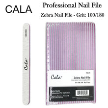 Cala Professional File - Zebra Nail File Grit: 100/180