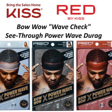 Red by Kiss Bow Wow "Wave Check" See-Through Premium Durag