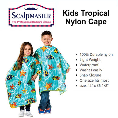 ScalpMaster Barber Cape, Kids Tropical(3095)