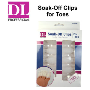 DL Professional Soak-Off Clips for Toes (DL-C460)