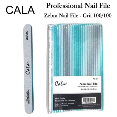 Cala Professional File - Zebra Nail File Grit: 100/100