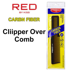 Red by Kiss Carbon Fiber Clipper over Comb (CMB39)