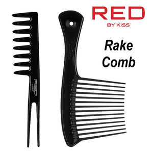 Red by Kiss Rake Comb