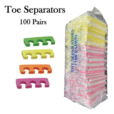 Toe Separators, 100 Pairs (random colors)