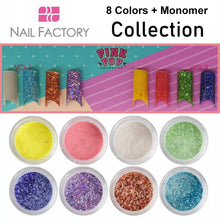 Nail Factory Acrylic Collection "Pink Pop Collection" (8 colors + monomer)