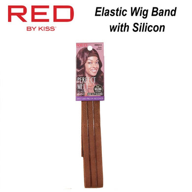 Red by Kiss Wig Band, Dark Brown Premium Elastic Wig Band with Silicon (HWG13)