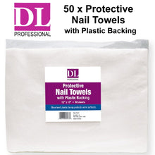 DL Professional Protective Nail Towels with Plastic Backing - 50 sheets (CL-C412)