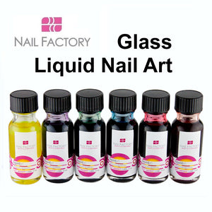 Nail Factory Glass Liquid Art (6 colors) 0.5 oz