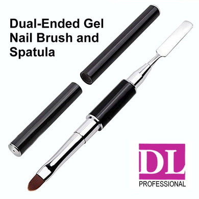 DL Professional Dual-Ended Gel Nail Brush and Spatula (DL-C499)