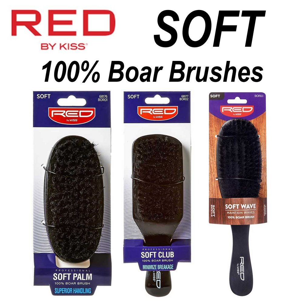 Red by Kiss Professional Boar Brush - Hard Bristle – EP Beauty Supply