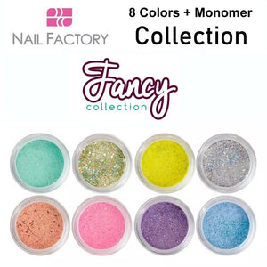 Nail Factory Acrylic Collection "Fancy Collection" (8 colors + monomer)