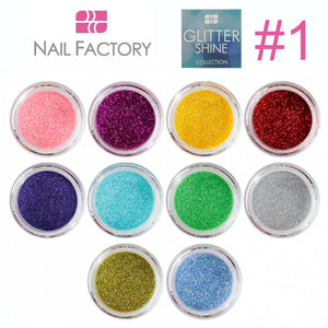 Nail Factory Acrylic Collection "Glitter Shine #1" (10 colors)