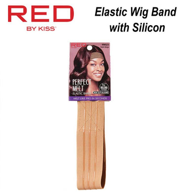 Red by Kiss Wig Band, Wide Dark Beige Premium Elastic Wig Band with Silicon (HWG23)