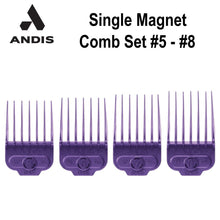 Andis Single Magnet Attachment Combs, #5 - #8 (66320)